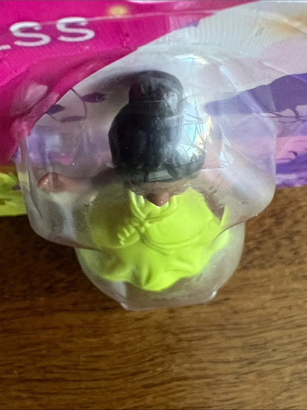 Princess Tiana Mini Doll in Bright Lime Green Dress